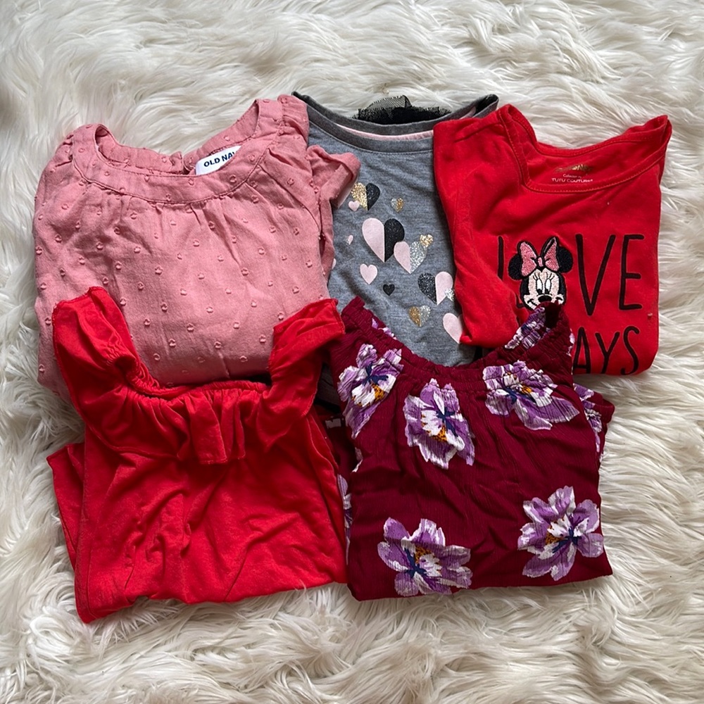 Lot of Old Navy Little Girl Shirts
